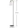 Black Floor Lamp, Contemporary Standing Lamp with Hanging Bubble Glass Lamp Shade, Industrial Light for Living Room Bedroom Farmhouse Black Floor Lamp, Contemporary Standing Lamp with Hanging Bubble Glass Lamp Shade, Industrial Light for Living Room Bedroom Farmhouse