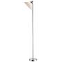 Adesso Swivel Floor Lamp – White Plastic Shade, Smart Outlet Compatible 1 Bulb Lighting Equipment. Home Decor Accessory