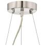 Bretton Brushed Nickel Chandelier 22'' Wide Modern Clear Glass Crystal Black Sheer Shade 12-Light Fixture for Dining Room House Foyer Kitchen Island Entryway Bedroom Living Room - Possini Euro Design