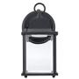 LIT-PaTH Dusk to Dawn Outdoor Wall Lantern, LED Wall Sconce, 5000K Daylight White, 9.5W (75W Equivalent) , 800 Lumen, Aluminum Housing Plus Glass, Outdoor Rated, 2-Pack (Black)