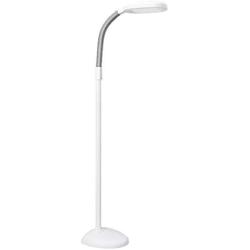 Verilux SmartLight Full Spectrum LED Modern Floor Lamp with Adjustable Brightness, Flexible Gooseneck and Easy Controls - Reduces Eye Strain and Fatigue - Ideal for Reading, Artists, Craft (White)