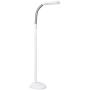 Verilux SmartLight Full Spectrum LED Modern Floor Lamp with Adjustable Brightness, Flexible Gooseneck and Easy Controls - Reduces Eye Strain and Fatigue - Ideal for Reading, Artists, Craft (White)