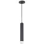MOTINI 1-Light LED Pendant Light Adjustable Height Mini Modern Black Pendant Light Fixture for Kitchen Island Dining Room Bedroom, 7W Warm White 3000K