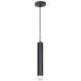 MOTINI 1-Light LED Pendant Light Adjustable Height Mini Modern Black Pendant Light Fixture for Kitchen Island Dining Room Bedroom, 7W Warm White 3000K