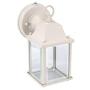 LIT-PaTH Dusk to Dawn Outdoor Wall Lantern, LED Wall Sconce, 5000K Daylight White, 9.5W (75W Equivalent) , 800 Lumen, Aluminum Housing Plus Glass, Outdoor Rated, 2-Pack (White)