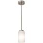 TODOLUZ Farmhouse Chandelier Brushed Nickel Finish with Opal White Shades Pendant Light for Kitchen Art Deco Dining Room