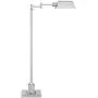 Jenson Modern Pharmacy Floor Lamp Adjustable Swing Arm Brushed Nickel Metal for Living Room Reading Bedroom Office - Regency Hill
