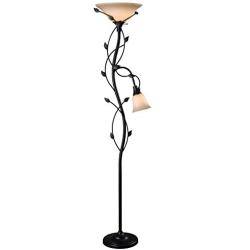 Kenroy Home 32241ORB Rustic Mother and Son Torchiere ,72 Inch Height with Oil Rubbed Bronze Finish,Oil-rubbed Bronze