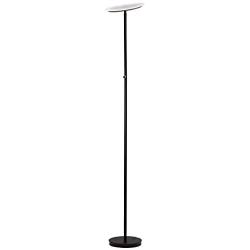 Major-Q 3035F-BK LED Torchiere Floor Lamp Efficient Energy Saving 4-Level-Touch Dimmable Ultra Bright Lumens Light, 70” Adjustable Head for Bedroom Living Room