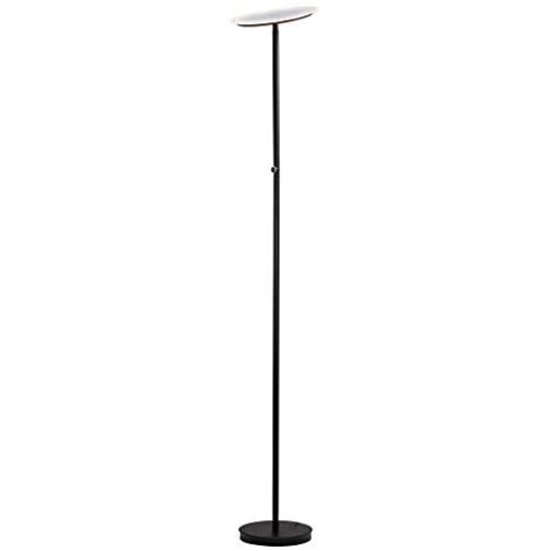 Major-Q 3035F-BK LED Torchiere Floor Lamp Efficient Energy Saving 4-Level-Touch Dimmable Ultra Bright Lumens Light, 70” Adjustable Head for Bedroom Living Room