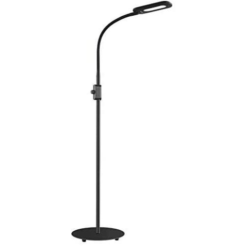 AUKEY LED Floor Lamp, 3 Color Temperatures & 20 Dimmable Brightness Levels, Eye Care Floor Light with Flexible Gooseneck, Standing Reading Lamp for Living Room, Bedroom, Office and Dorm(8W)