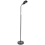 Sandistore Gooseneck Floor Lamp Eye, Metal Floor Lamp, Standing Lamp with Heavy Metal Based,Torchiere Light for Living Room, Bedroom, Study Room and Office(Black)