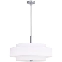 Livex Lighting 50875-91 Meridian 5-Light Pendant, Brushed Nickel