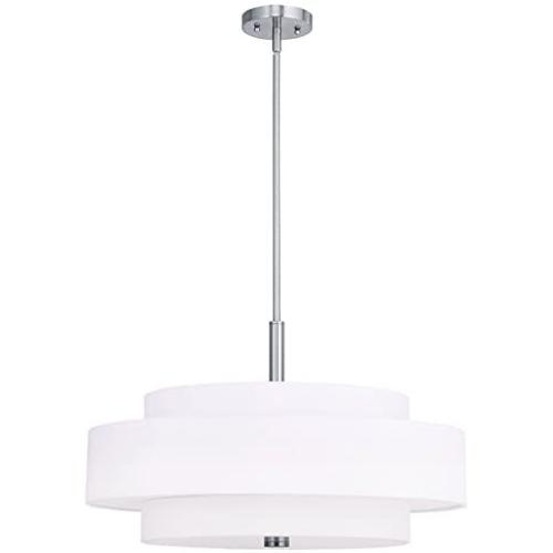 Livex Lighting 50875-91 Meridian 5-Light Pendant, Brushed Nickel
