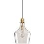 Hampton Hill Auburn Gold Modern Chandeliers Pendant Hanging Lamp Ceiling, Dining Room Lighting Fixtures, 8''x8''