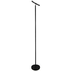 Super Bright Floor Lamp - Contemporary, High Lumen Light for Living Rooms & Offices - Dimmable, Indoor Pole Uplight for Bedroom Reading - Black (Black)