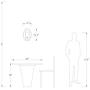Maxax Wall Sconce Set of 2 Home Lighting Wall Light Lamp with Clear Glass Shade for Dining Room,Bedroom Bedside, Living Room, Hallway, Black Finish