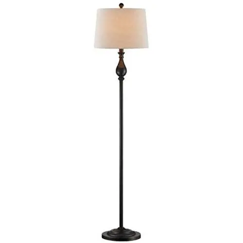 Maxax Floor Lamp, Modern Standing Lighting Dimmable Reading Standing Lamp with Oatmeal Lampshade for Living Bedroom Reading Room, Black Maxax Floor Lamp, Modern Standing Lighting Dimmable Reading Standing Lamp with Oatmeal Lampshade for Living Bedroom Reading Room, Black