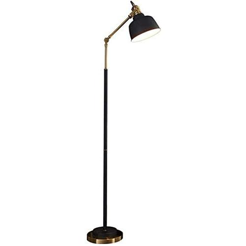 BESTPRVA Nordic Floor Lamp Living Room Study Reading Lamp Minimalist Creative Bedroom Bedside Vertical Table Lamp (Color : Black)