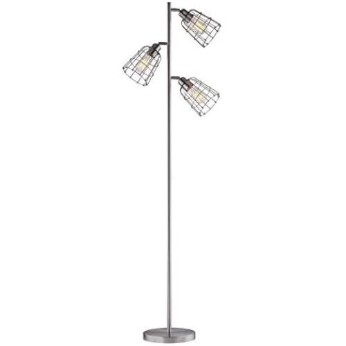 Modern Floor Lamp for Living Room Bright Lighting Tall Stand Up Lamp Farmhouse Rustic Industrial Silver Tree Floor Lamps for Bedrooms, Office with Reading Light Standing Lamp Sliver Modern Floor Lamp for Living Room Bright Lighting Tall Stand Up Lamp Farmhouse Rustic Industrial Silver Tree Floor Lamps for Bedrooms, Office with Reading Light Standing Lamp Sliver