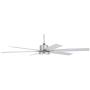 70'' Nucleus Industrial Ceiling Fan with Light LED Remote Control Brushed Nickel for Living Room Kitchen Bedroom Family Dining - Casa Vieja