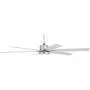 70'' Nucleus Industrial Ceiling Fan with Light LED Remote Control Brushed Nickel for Living Room Kitchen Bedroom Family Dining - Casa Vieja