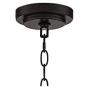 Bellis Bronze Wagon Wheel Pendant Chandelier 25'' Wide Modern Industrial Clear Glass 5-Light Fixture for Dining Room House Foyer Kitchen Island Entryway Bedroom Living Room - Possini Euro Design