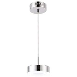 Harchee LED Pendant Lighting, Mini Round Contemporary Kitchen Island Light with Acrylic Shade, Adjustable Ceiling Hanging Lamp Fixture for Dining Room Counter Entryway Cafe Bar 12W Daylight 6000K