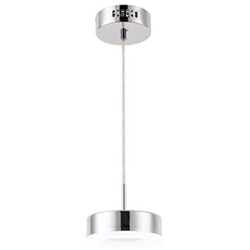 Harchee LED Pendant Lighting, Mini Round Contemporary Kitchen Island Light with Acrylic Shade, Adjustable Ceiling Hanging Lamp Fixture for Dining Room Counter Entryway Cafe Bar 12W Daylight 6000K