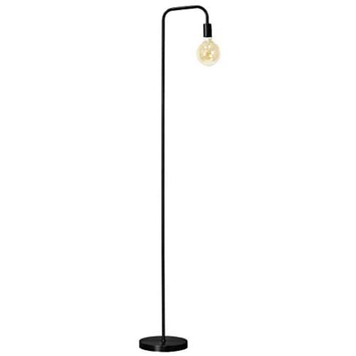 O’Bright Industrial Floor Lamp for Living Room, Metal Lamp, 70 Inches, E26 Ceramic Socket, Minimalist Design for Decorative Lighting, Stand Lamp for Bedroom/Office/Dorm, ETL Listed (Black)