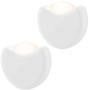 GE Automatic LED Night Light, 2 Pack, Plug-in, Dusk-to-Dawn Sensor, Directional, Compact, Ideal for Bedroom, Nursery, Bathroom, Hallway, Kitchen, 10202, White, 2