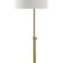 JONATHAN Y JYL6004A Crosby 66'' Adjustable Height Metal LED Floor Lamp Modern,Minimalist,Contemporary for Bedrooms, Living Room, Office, Reading, Brass/BlackMarble