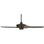 52'' Casa Journey Modern Ceiling Fan with Remote Control Dimmable Oil Rubbed Bronze for Living Room Kitchen Bedroom Family Dining - Casa Vieja