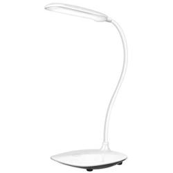 BRADEM LED Desk Lamp Eye-Caring Table Lamp 360 Flexible Gooseneck USB Light Touch Control Lighting Modes with 3 Brightness Levels Lamps for Room Office Home Bedroom Study Kids Reading,White