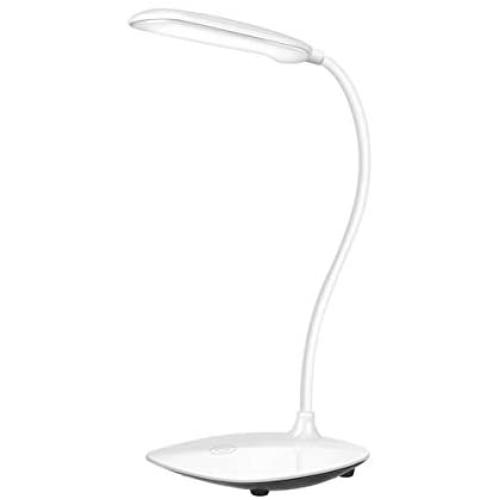 BRADEM LED Desk Lamp Eye-Caring Table Lamp 360 Flexible Gooseneck USB Light Touch Control Lighting Modes with 3 Brightness Levels Lamps for Room Office Home Bedroom Study Kids Reading,White