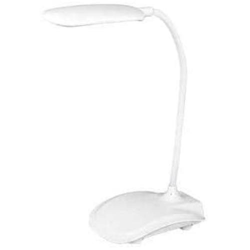 HSCW Portable Desk Lamp Creative Folding USB Charging/Plug in Table Lamps LED Touch Trichromatic Dimming Eye Protection Reading Night Light for Living Room Bedroom Study (Color : White)