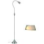 HomeFocus LED Floor Lamp Light,Living Room Floor Lamp Light,Bedside Floor Lamp Light,Metal, Satin Nickel,Flexible Gooseneck,LED4.2-5W,3000K Warm White,Top Quality,Energy Efficient,Super Bright.