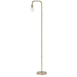 Globe Electric Holden 70'' Floor Lamp, Matte Brass, in-Line On/Off Foot Switch 67068