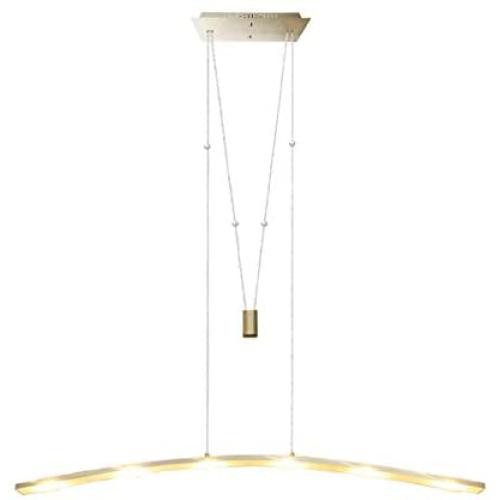 YIFONTIN LED Pendant Light Fixture Hanging Lamp Chandelier Lights 27W 3000K Warm Light Lamps for Living Dining Room Kitchen Island Restaurant, Brushed Aluminum.