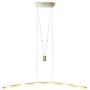 YIFONTIN LED Pendant Light Fixture Hanging Lamp Chandelier Lights 27W 3000K Warm Light Lamps for Living Dining Room Kitchen Island Restaurant, Brushed Aluminum.