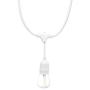 Amazon Basics 24-Foot Commercial Grade Outdoor String Lights with 8 S14 Edison Style 1-Watt LED Bulbs - Soft White & White Cord