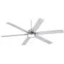 70'' Nucleus Industrial Ceiling Fan with Light LED Remote Control Brushed Nickel for Living Room Kitchen Bedroom Family Dining - Casa Vieja