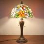 Tiffany Table Lamp W12H22 Inch Hummingbird Stained Glass Reading Lighting S101 WERFACTORY Lamps Lover Parent Kids Girlfriend Living Room Bedroom Study Office Coffee Bar Desk Antique Art Crafts Gifts