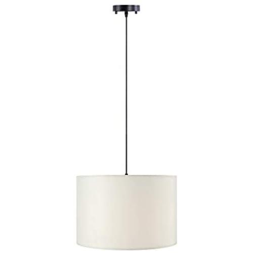 Wellmet 15.8 Inch Drum Pendant Light, 2 Lights Modern Pendant Chandelier, Hanging Ceiling Light Fixture Perfect for Dining Room and Kitchen, Berkshire White