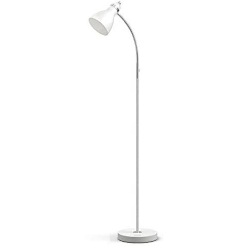 LEPOWER Metal Floor Lamp, Adjustable Goose Neck Standing Lamp with Heavy Metal Based, E26 Lamp Base, Torchiere Light for Living Room, Bedroom, Study Room and Office