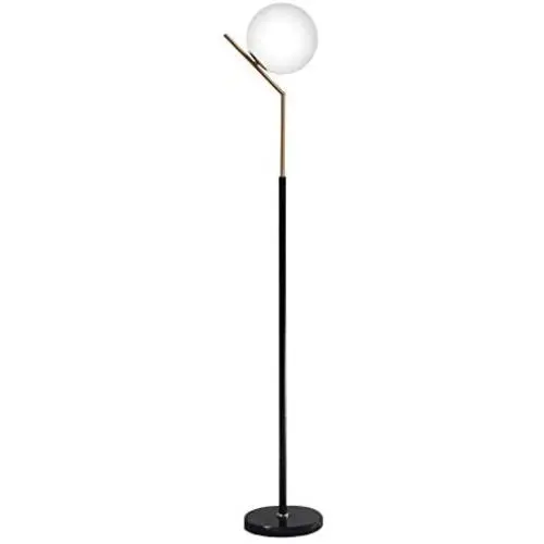 Hsyile Lighting KU300207 Modern Creative White Glass Ball Floor Lamp for Living Room,Bedroom,Office,Hotel,1 Light Hsyile Lighting KU300207 Modern Creative White Glass Ball Floor Lamp for Living Room,Bedroom,Office,Hotel,1 Light