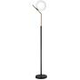 Hsyile Lighting KU300207 Modern Creative White Glass Ball Floor Lamp for Living Room,Bedroom,Office,Hotel,1 Light