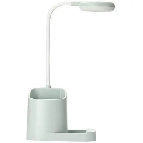 Desk Lamp with Pencil Holder USB Charging Port Study & Reading Lamp for Home, Office - Green