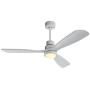 Indoor Ceiling Fan Light Fixtures Ceiling Fan with Remote & 3 Wood Blade for Bedroom, Living Room, Dining Room Including Motor, Reversible Switch