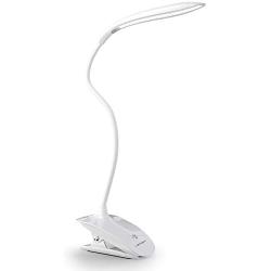 LED Clip On Reading Light, LENCENT 16 Individual Eye Protection LEDs , 3 Brightness Desk Clip Lamp with Slick Touch Control , Perfect for Bedside, Study, Office, and etc.